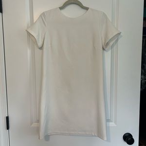Womens White Knee length dress - small